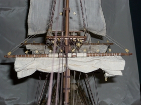 gerefftes Segel